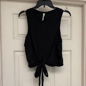 lululemon athletica Black Tie-Front Tank Top